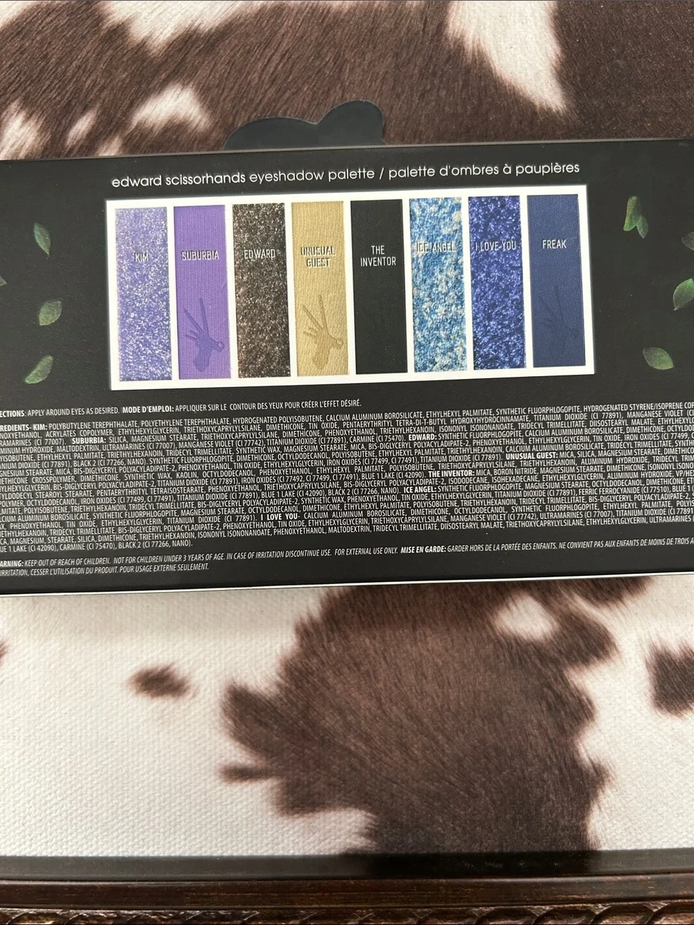 Melt Cosmetics Edward Scissorhands Eyeshadow Palette - Black, Gray, Green